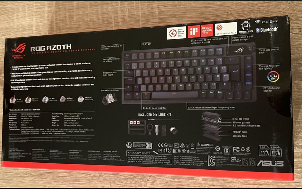 Tastatura mecanica ROG Azoth NOU SIGILAT !