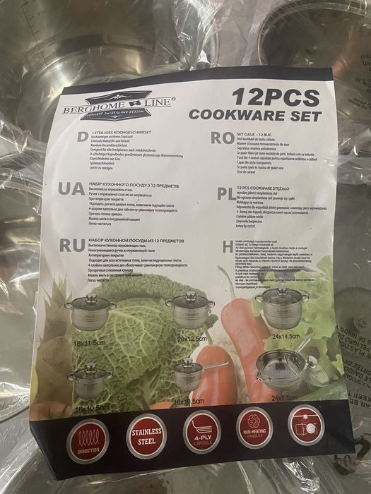 Set oale inox set 12 piese