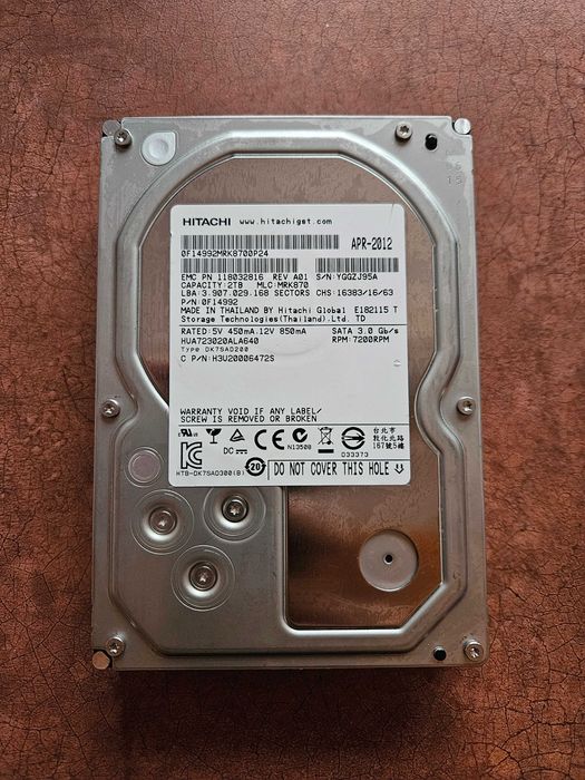 Hard-disk 2TB Hitachi SATA2