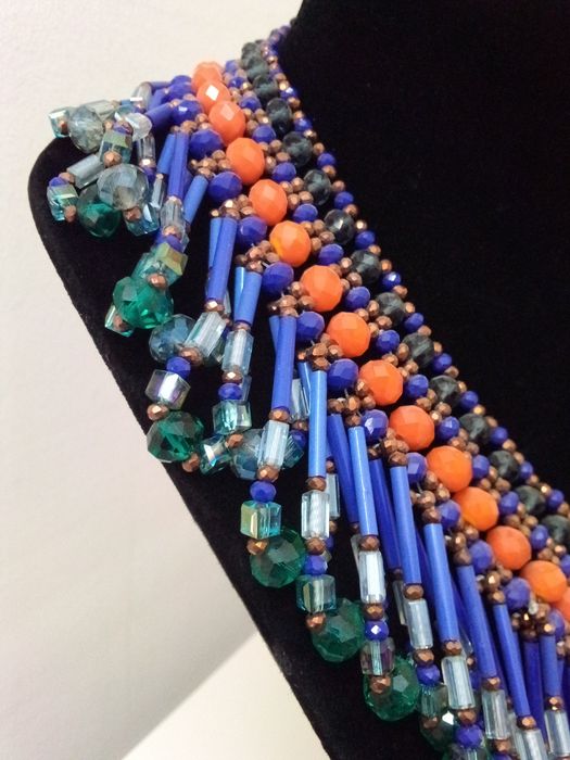 Max Mara Weekend колие с естествени камъни