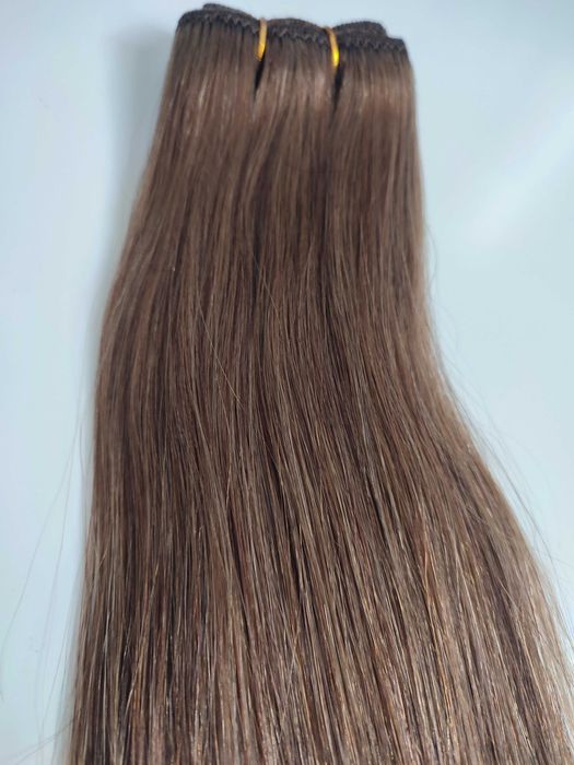 ТОП реми екстеншъни - естествена коса, равномерна плътност, 52/57/62см