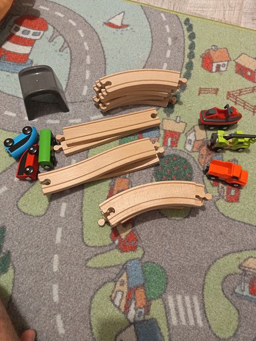 Set șină tren. Set jucării lemn