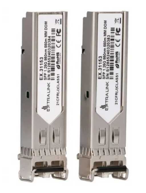 Transceiver Ubiquiti EXTRALINK SFP 1.25G 2-PACK, 850nm, Multi Mode, 0.55km, LC/UPC, 2 bucati