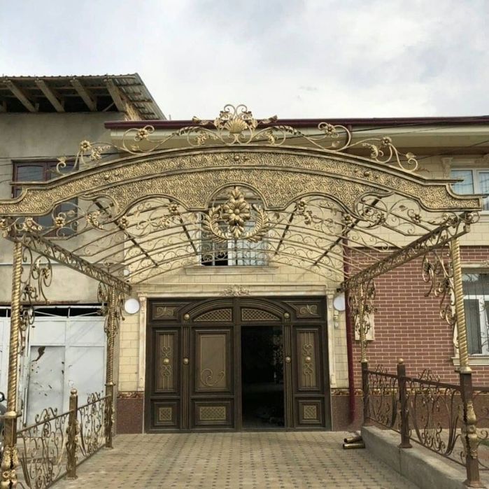 Darvoza reshotka naves perilla ворота решётка навес калитка