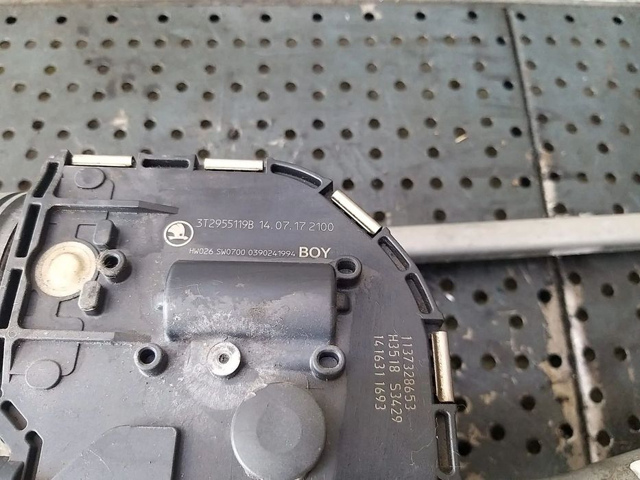 Ansamblu stergator motoras skoda superb 2 facelift 3397021677 3t2955023a 3t2955119b 1137328653