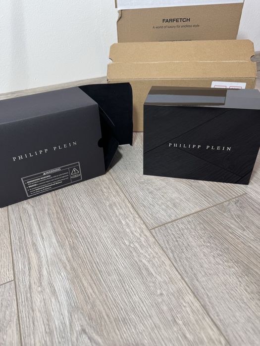 Philipp Plein Date Superlative 41mm Gold – НОВ, Пълен комплект с фактура от Farfetch