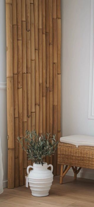 Bancheta panou bambus