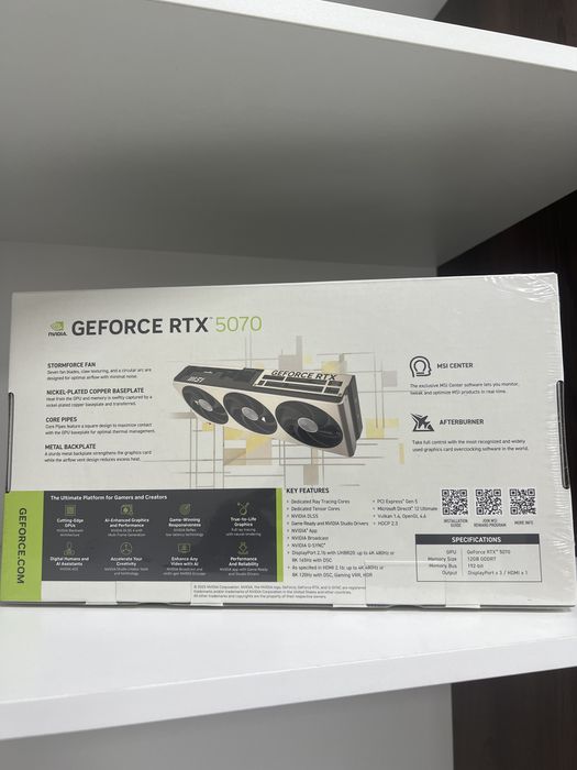 RTX 5070 12GB MSI Inspire 3x