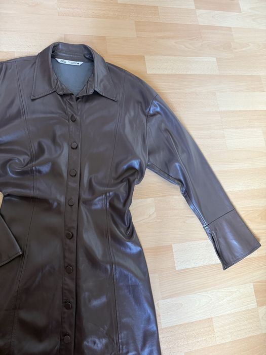 Дамски кожена рокля ZARA