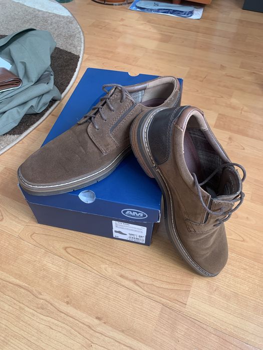 Pantofi barbati din piele intoarsă ecologica