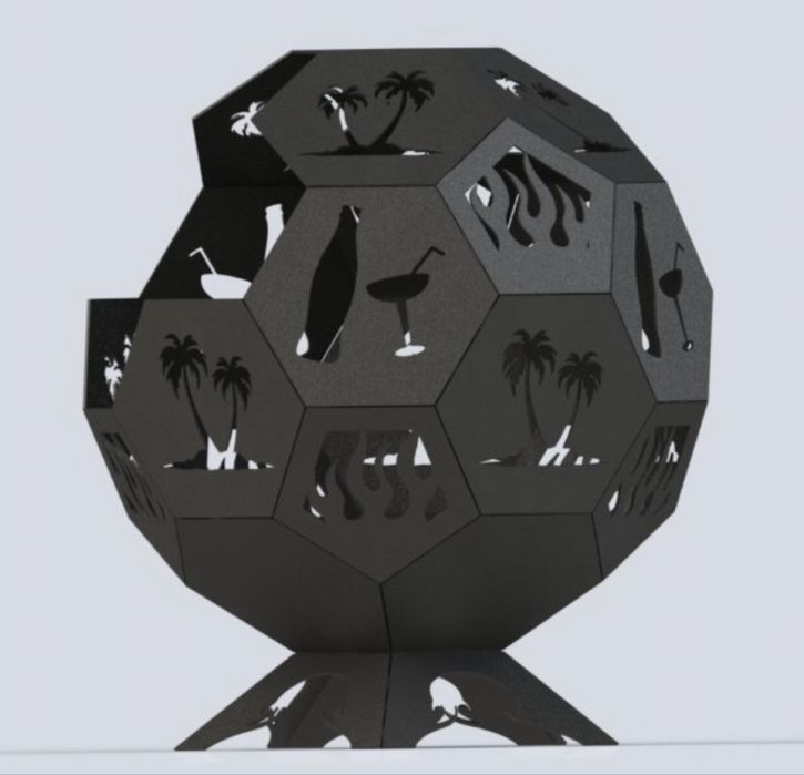 Focar in forma de bila pentru gradina!