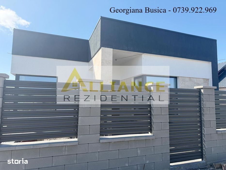 Casa individuală parter || 4 camere || 2 băi + dressing || teren 371mp
