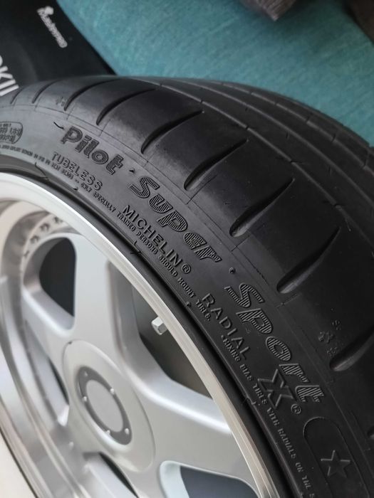 Vând un set de jante cu anvelope O.Z. Futura r18. 5×112/5×120