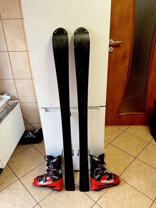 Schiuri copii 130 cm nordica cu clapari set ski