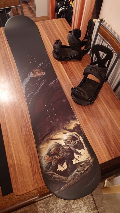 Placa Snowboard K2 Illusion 159W cm cu legaturi Burton Mission L