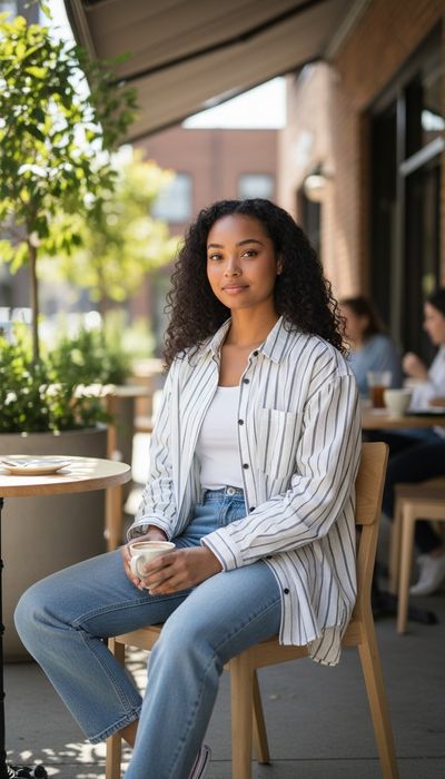 Рубашка в полоску