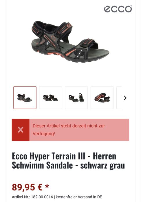 Мъжки сандали ECCO HYPER TERRAIN 3. Размер 43