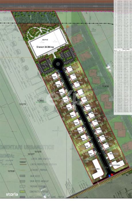 Teren 24.348 mp cu PUZ in curs – Sanpetru | Proiect rezidential + se