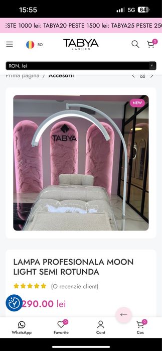 Lampa Tabya lash, ideala pentru gene/cometica/tatuaj