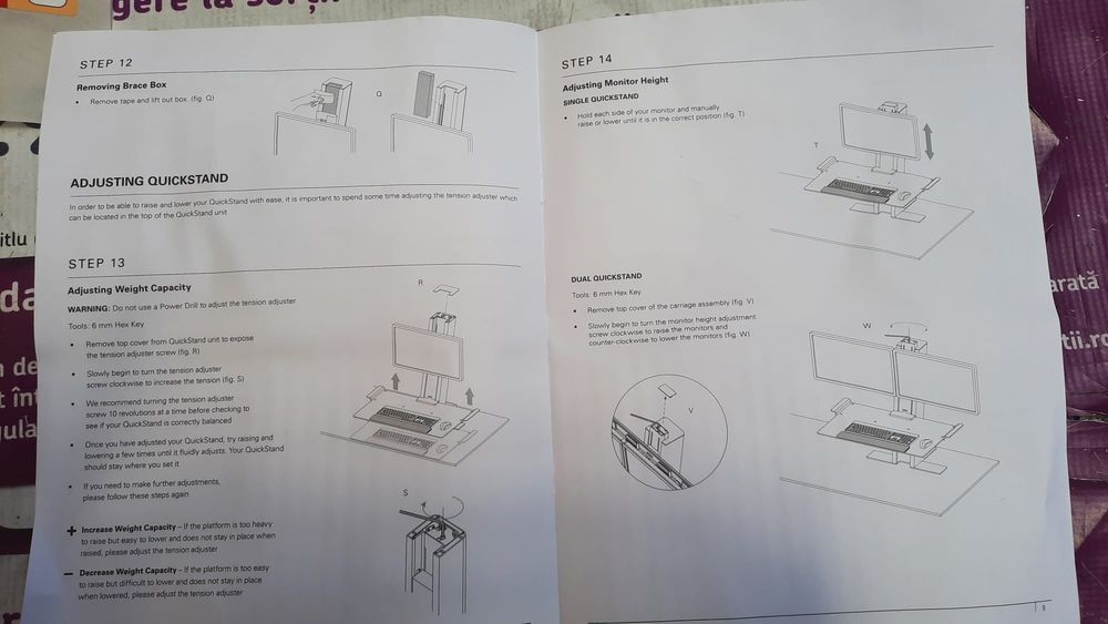 Statie de lucru Humanscale QuickStand
