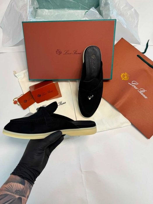 Papuci Lora Piana PREMIUM Full Box, Mărimi 35/40, 100% Piele Naturală