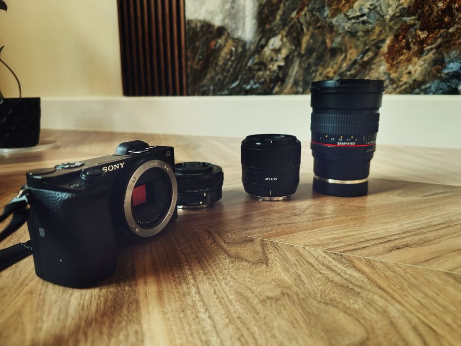 Sony a6000 с 3 обьективами