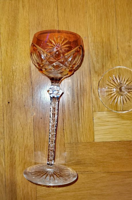 Антикварни цветен кристал чаши Nachtmann "Traube"  Зап. Германия 70те