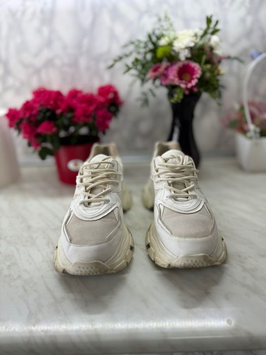 Sneackers bărbați albi fashion