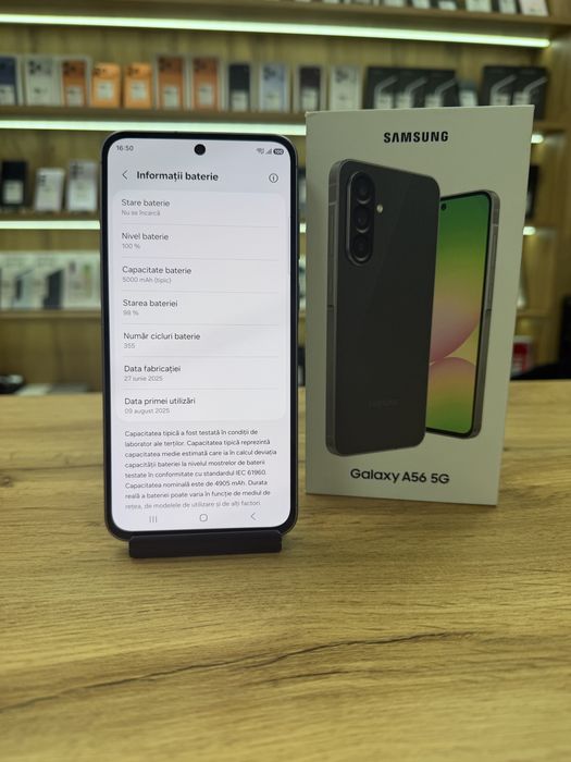 ‼️ Samsung A56 Graphite 128Gb/8Gb ram - Garantie 12 luni