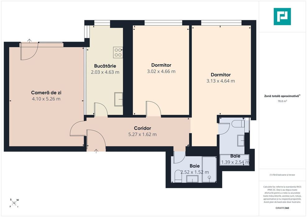 Nusco City 1, apartament de lux cu 3 camere