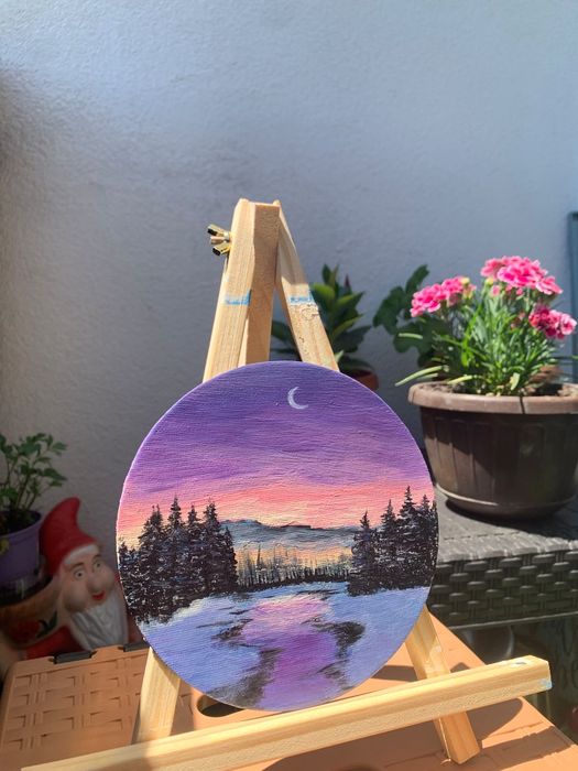 Pictura acrilică cu magneți