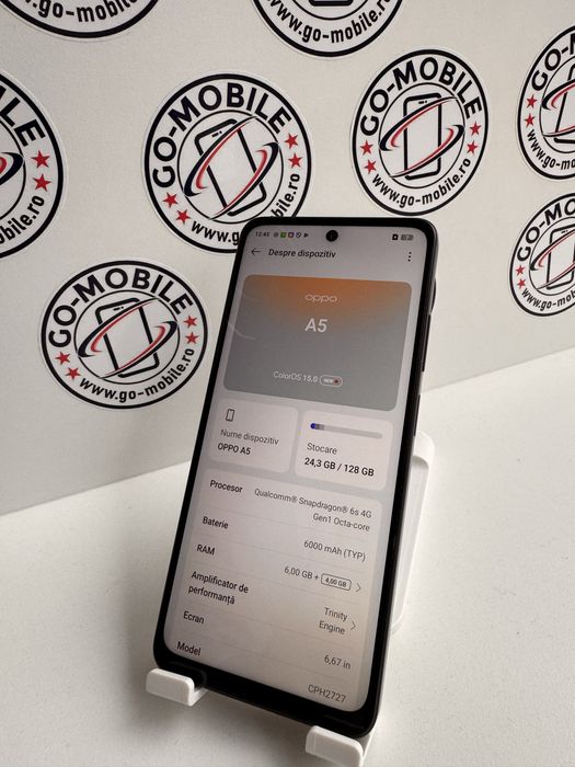 Oppo A5 - 128GB - Negru - Garantie