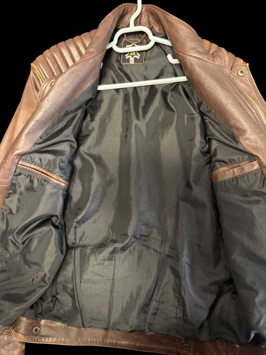 Geaca de piele vintage model biker