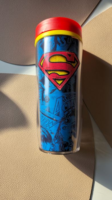 Set 2 pahare din plastic cu capac