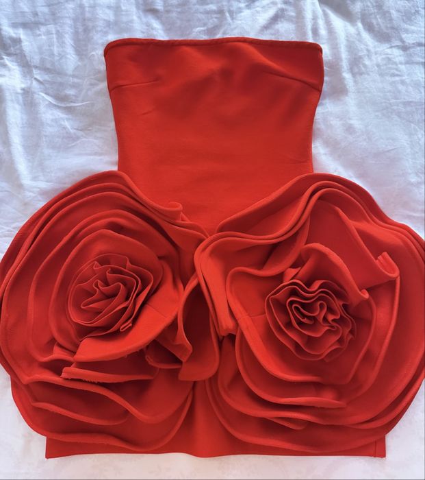 Червена бандажна рокля S размер