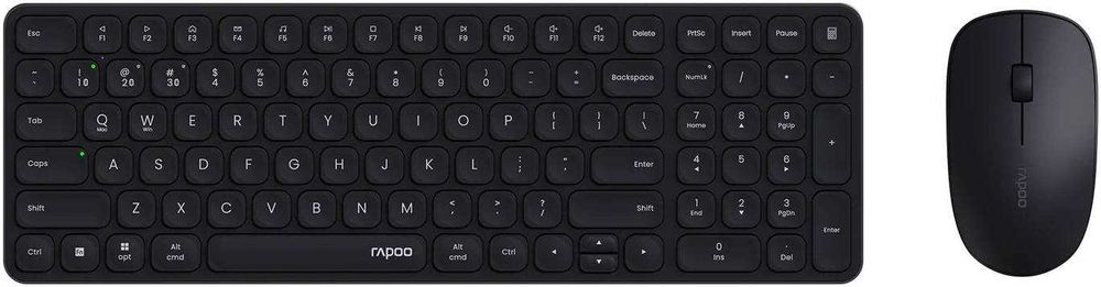 Беспроводной комплект клавиатура+мышь Rapoo 9320M BLACK Dual Mode BT