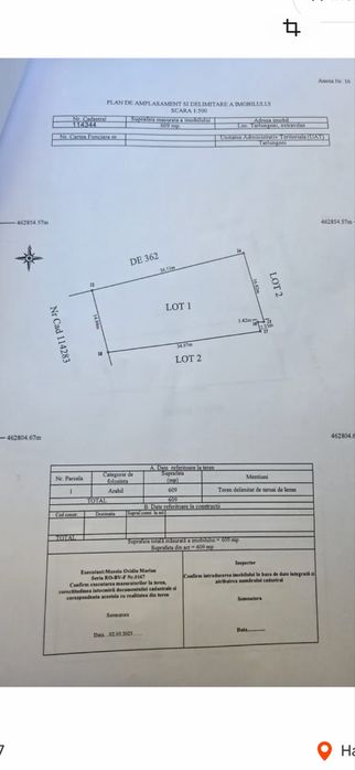 Proprietar vând Teren Tărlungeni/Izvor