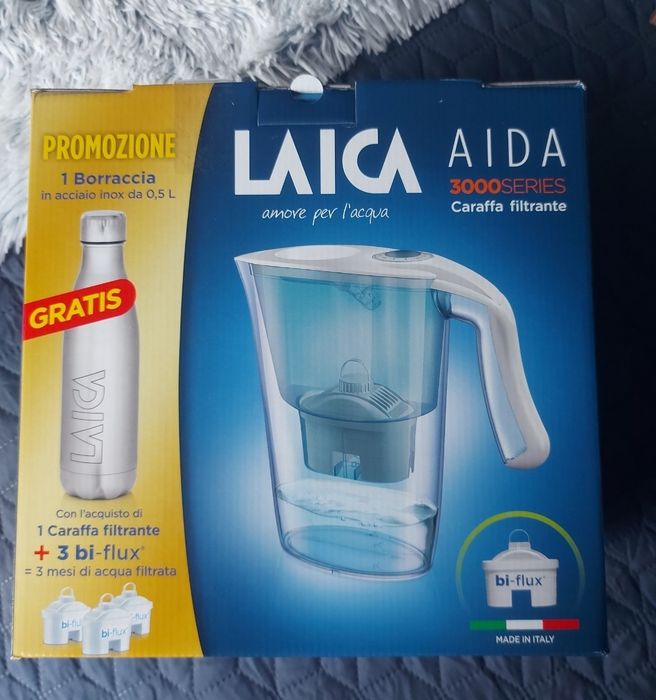 LAICA кана за филтриране на вода Laica Aida + филтър * 3 + бутилка
