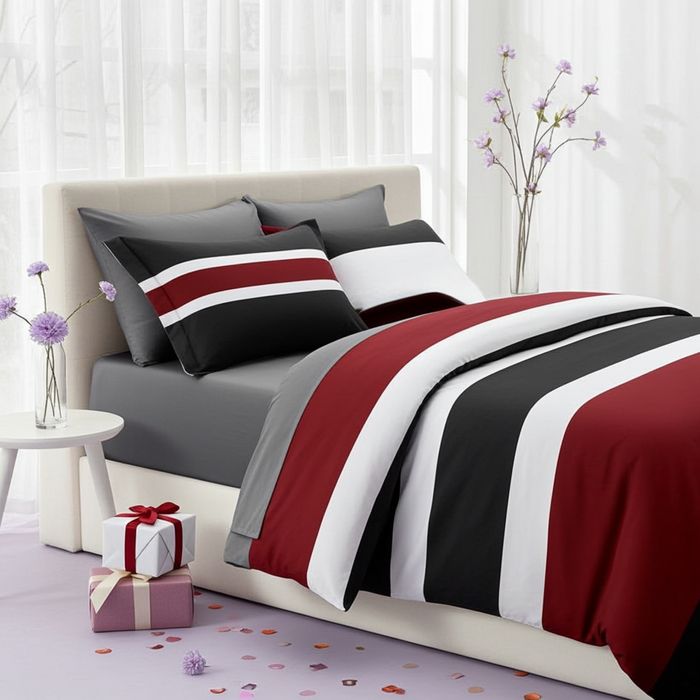 Lenjerie Pat Gracey Sx141, Bumbac, 6 Piese, Cu Elastic, Gri, Imprimeu