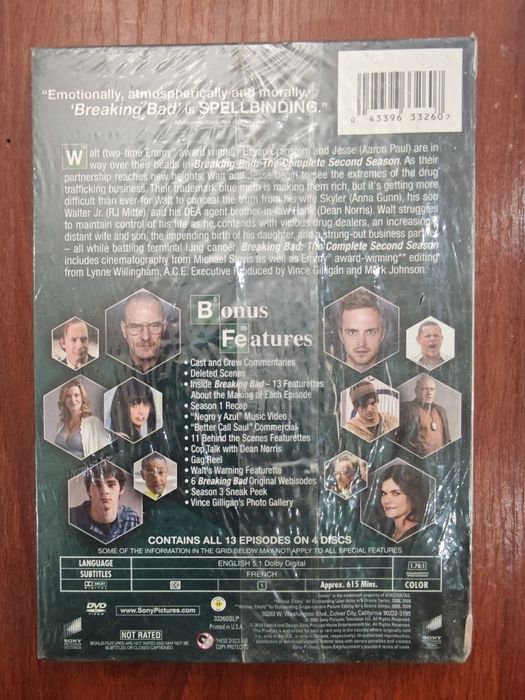 Продаю DVD-диски Во все тяжкие  Сезоны 2–6 (новые, запечатанные)