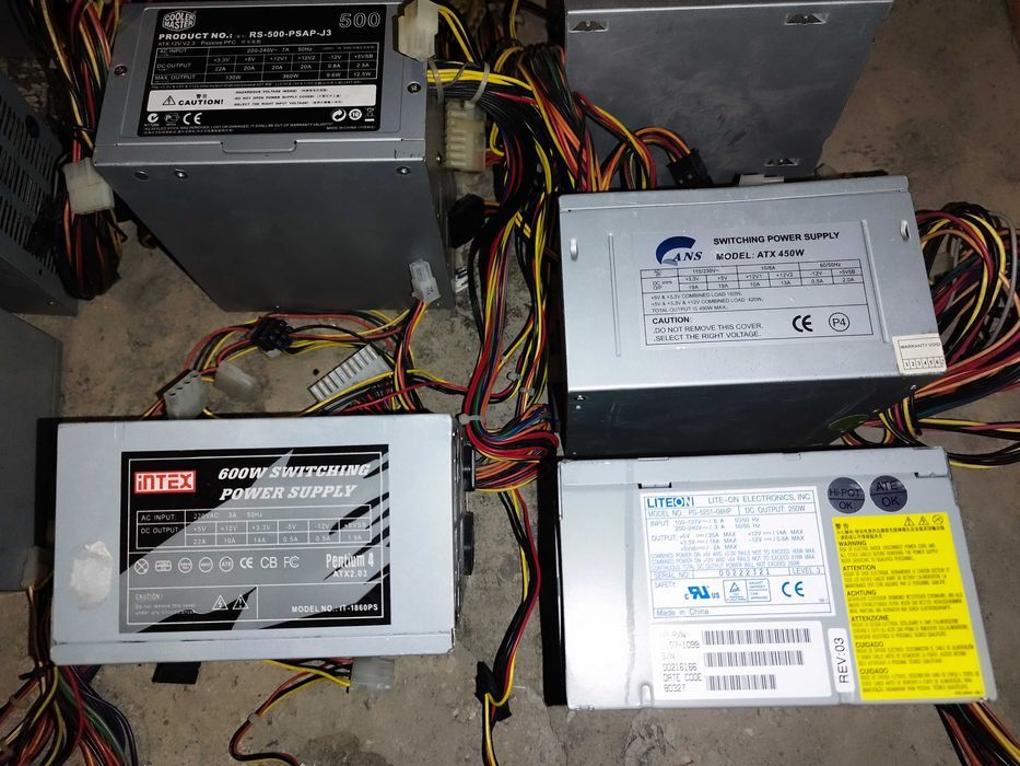 Sursa calculator cateva modele 250 - 650 Wati