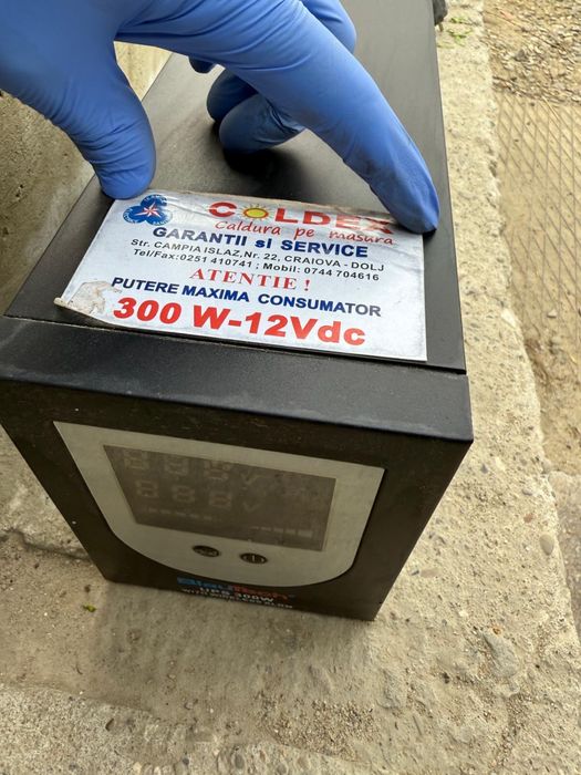 Ups incarcare BlauTech 300W wireless alarm 12Vdc
