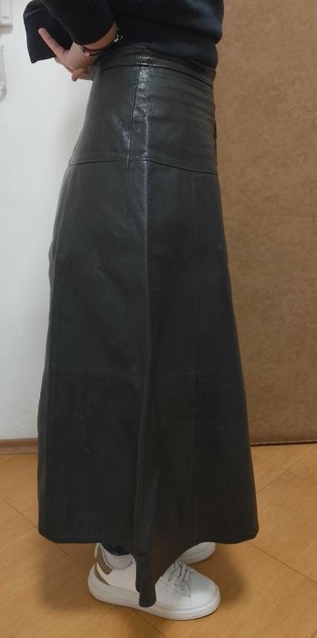 Кожена пола.Макси.Естествена кожа.Отлична.