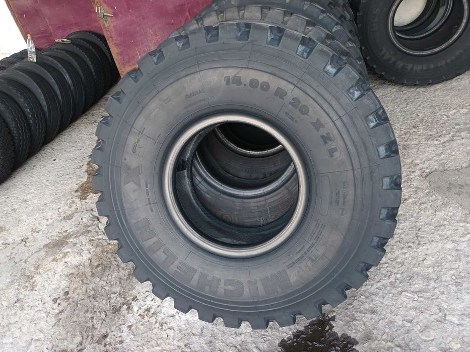 1 Тежкотоварна гума 14.00R20 Michelin XZL 164G 22PR TL TT 570лв. С ДДС