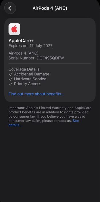 Casti Apple AirPods Gen4 (ANC)