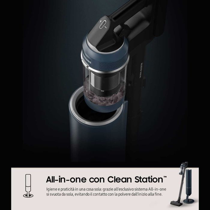 Вертикална прахосмукачка Samsung Bespoke Jet Pro Extra (VS20A95973BWA)