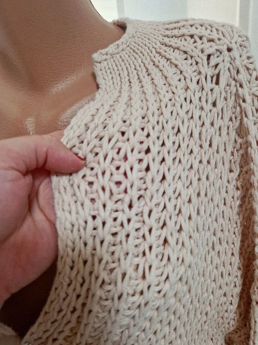 Pulover dama lung tricotat