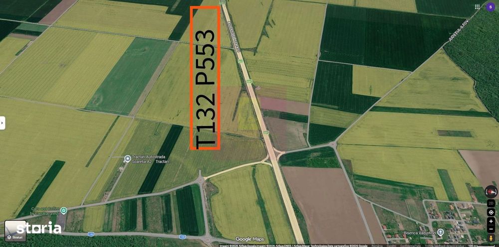 Branesti - teren 13k mp langa autostrada A2