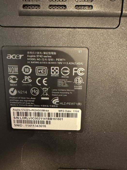 Laptop Acer Aspire