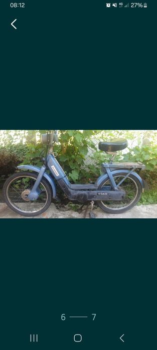 Moped  cu pedale piagio ceao înscris cu talon la primărie